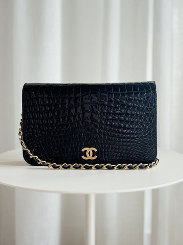 Vintage 1989-1991 Crocodile Shoulder Bag