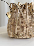 Raffia Mini Mon Tresor Bucket Bag
