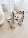 Metallic Leather Sandals