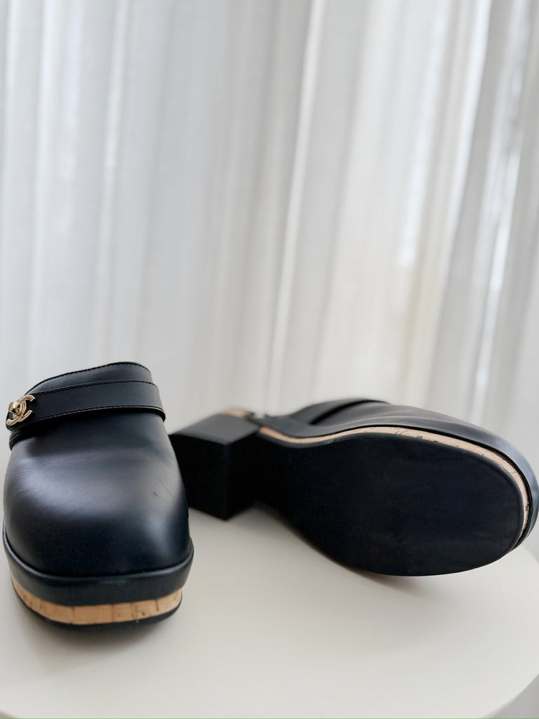 Leather Clog Mules