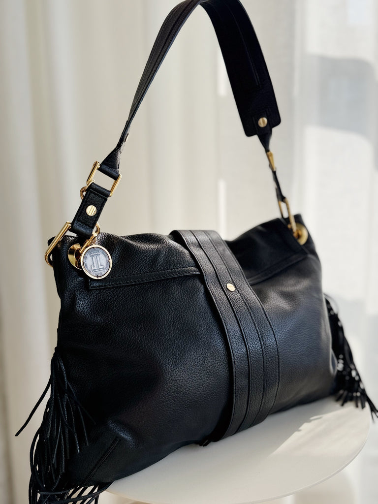 Leather Fringe Shoulder Bag