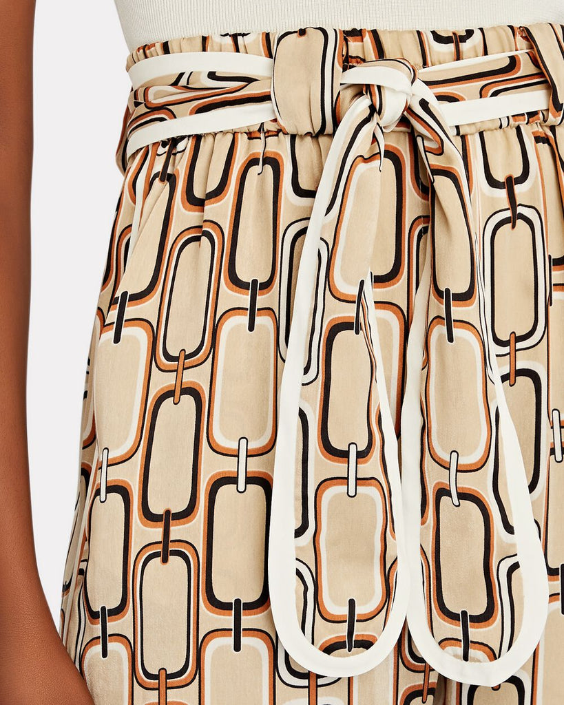 Lionel Chain-Link Wide-Leg Pants