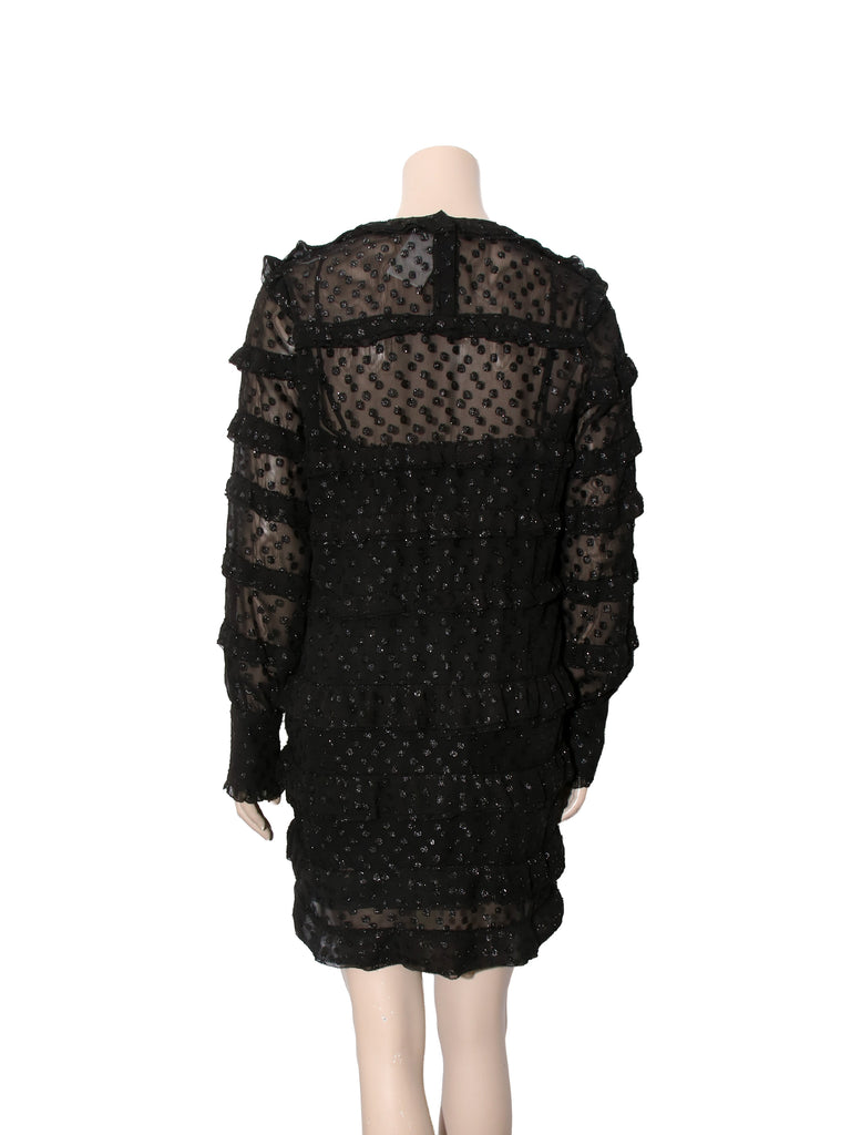 Long Sleeve Polka Dot Dress
