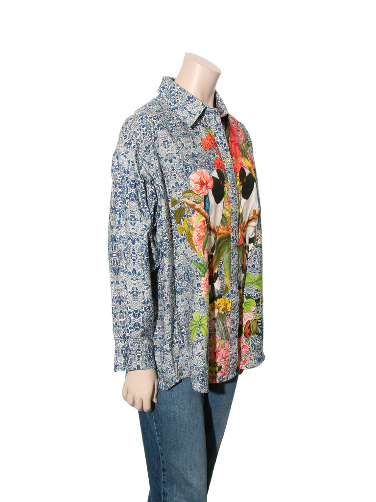 Printed Button Down Shirt