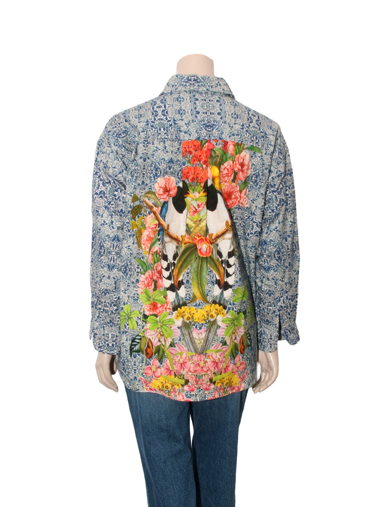 Printed Button Down Shirt