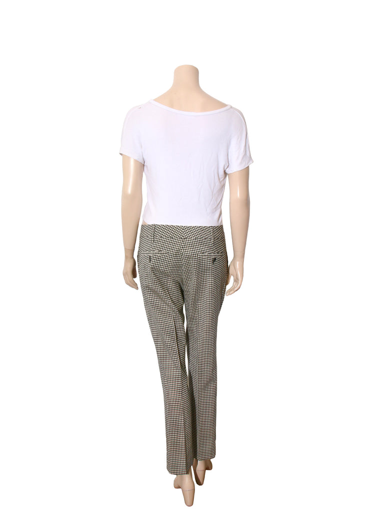 Wool Checkprint Pants