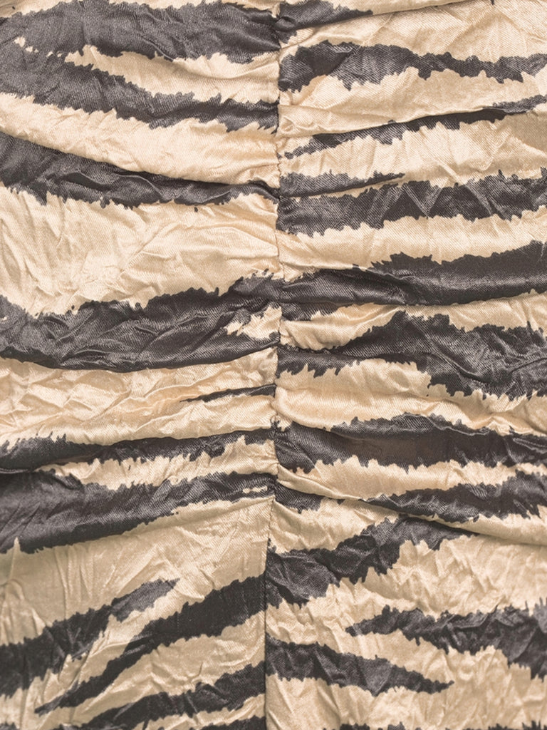 Crinkled Satin Maxi Dress