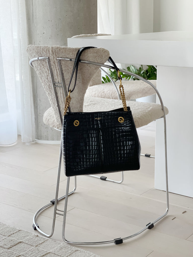 Croc Leather Claude Tote