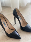 Saffiano Pointed Pumps