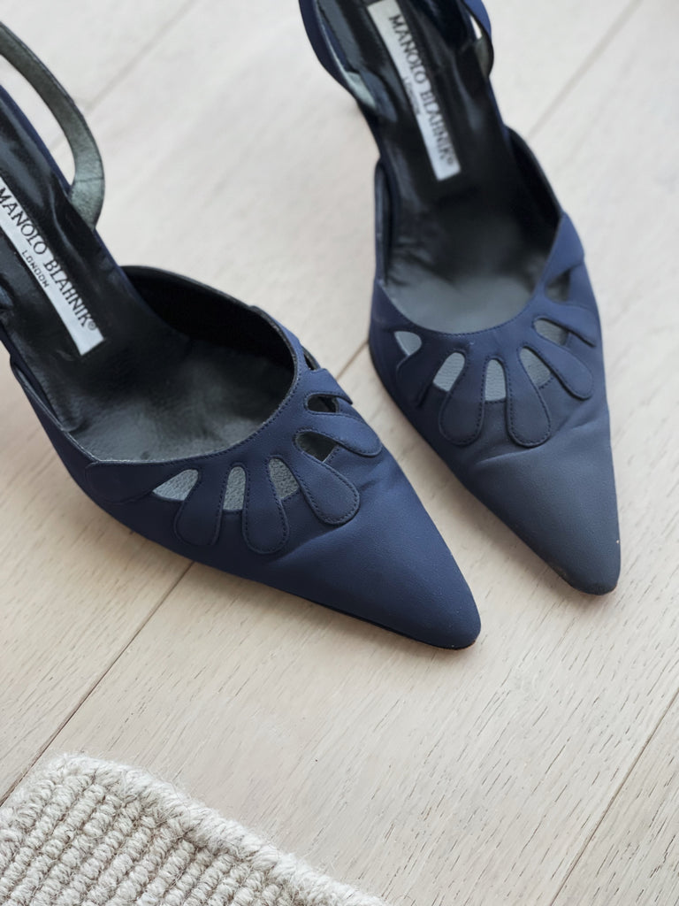Parachute Slingback Pumps