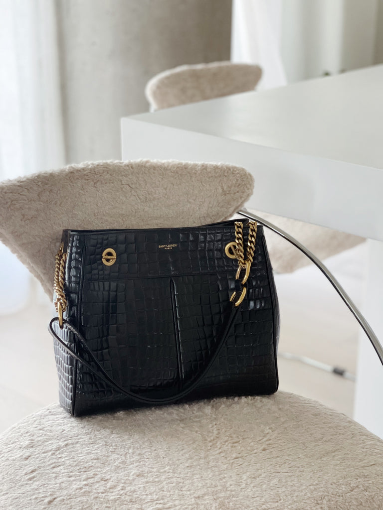 Croc Leather Claude Tote