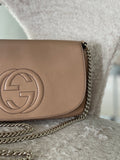 Soho Flap Leather Cross Body Bag