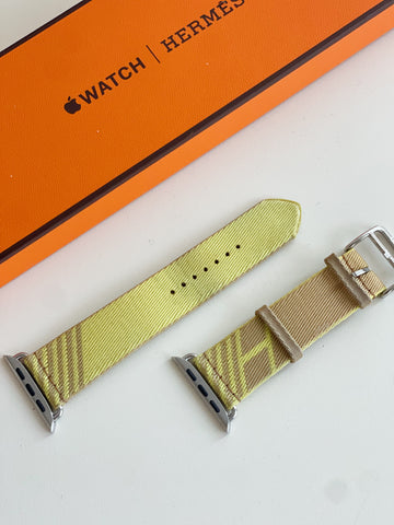 45mm Kraft/Lime Jumping Single Tour Apple Watch Strap