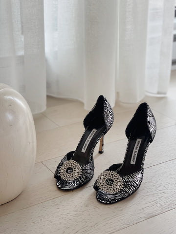 Embellished D'Orsay Pumps