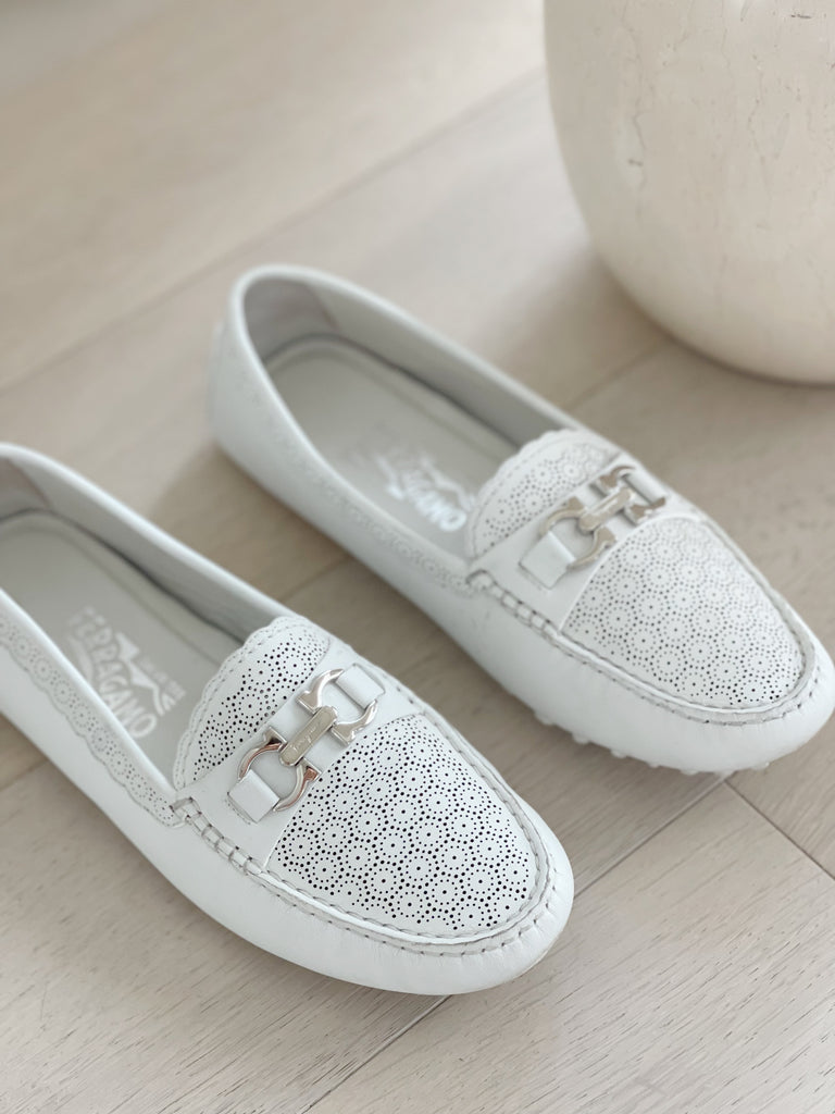 Perforated Leather Loafers