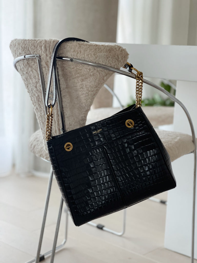 Croc Leather Claude Tote