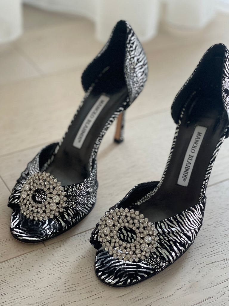Embellished D'Orsay Pumps