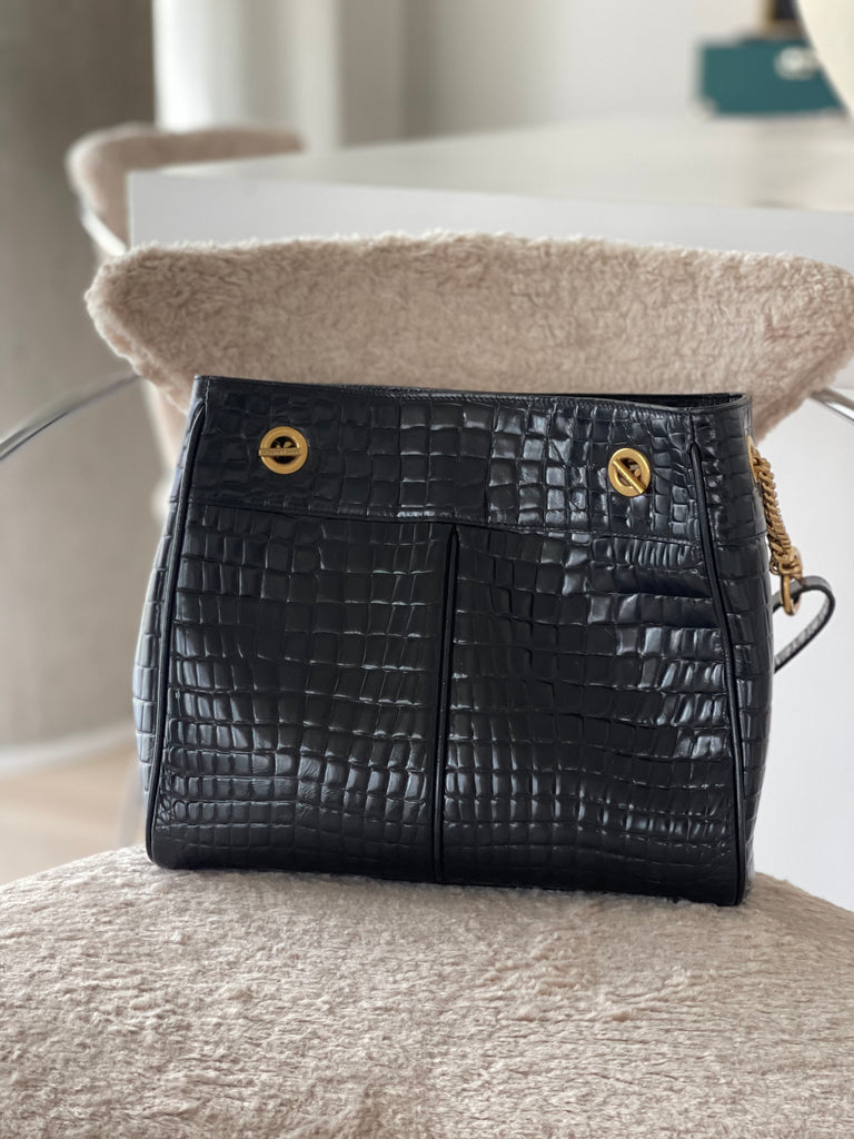Croc Leather Claude Tote