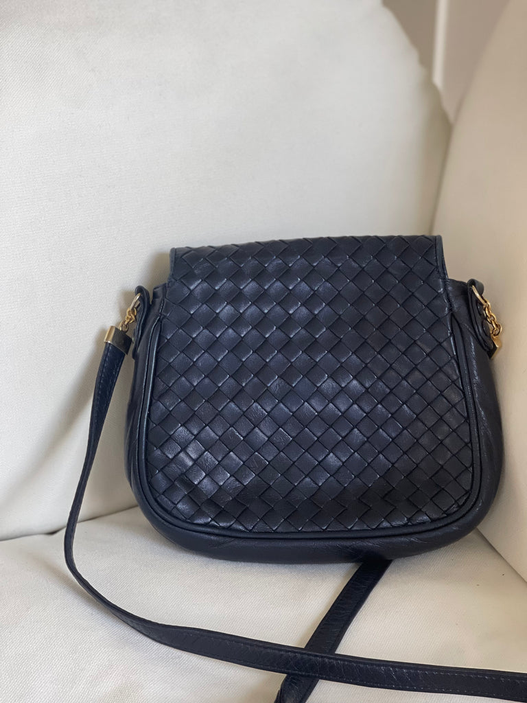 Vintage Intrecciato Cross Body Bag