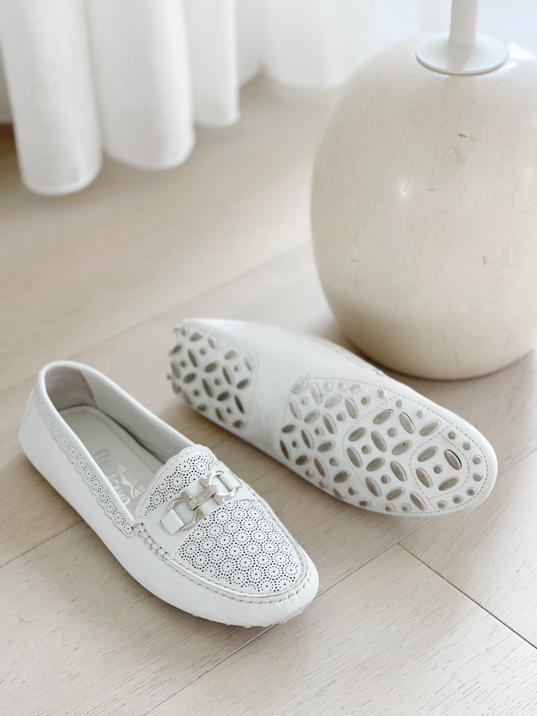 Perforated Leather Loafers