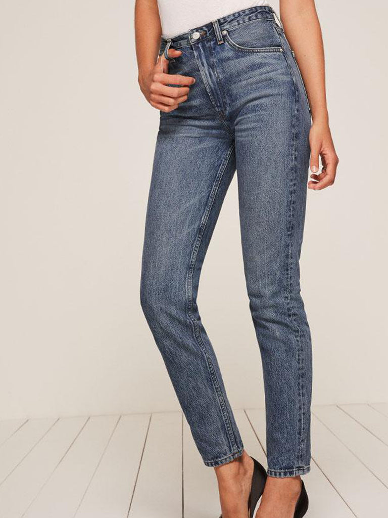 High Rise Cigarette Jeans