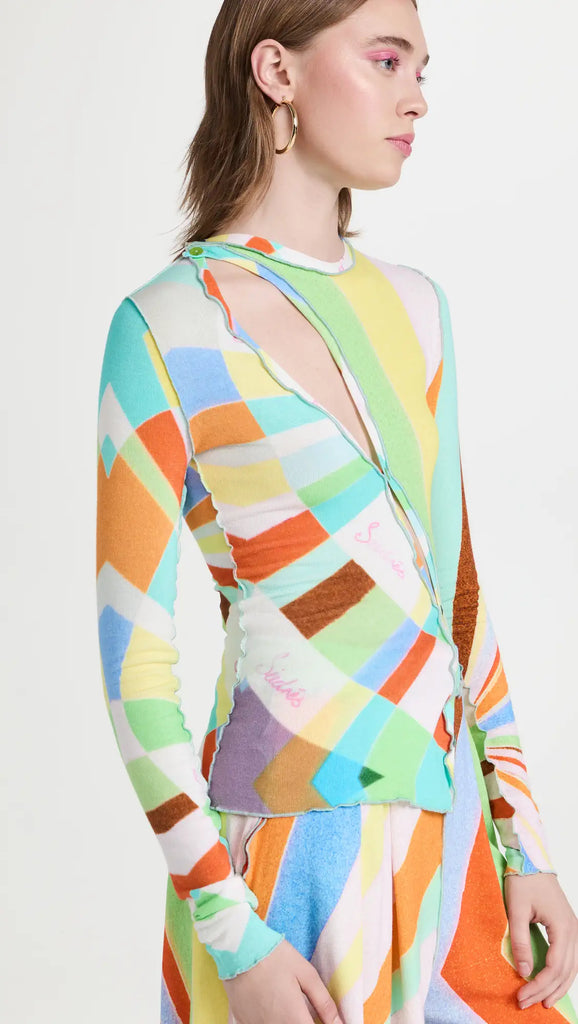 Siedres Maddie Asymmetric Knit Top