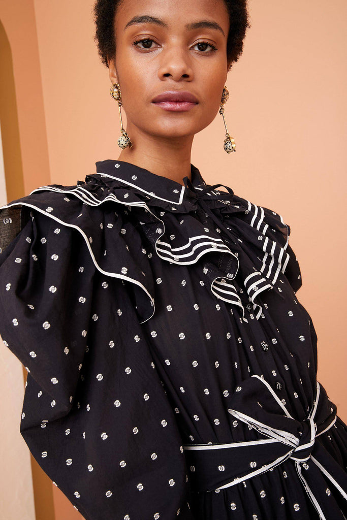 Bunny Embroidered Midi Dress