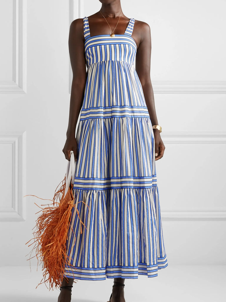 Pattie Striped Maxi Dress