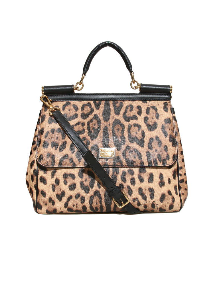 Dolce & Gabbana Miss Sicily Leopard Print Bag