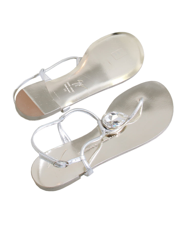 Giuseppe Zanotti Rock 10 Infradito Embellished T-Strap Sandals