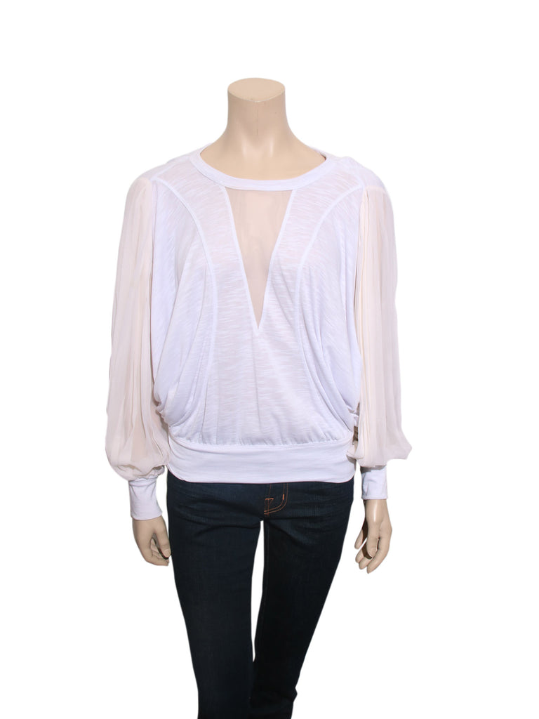 Robert Rodriguez Silk Sleeve Top