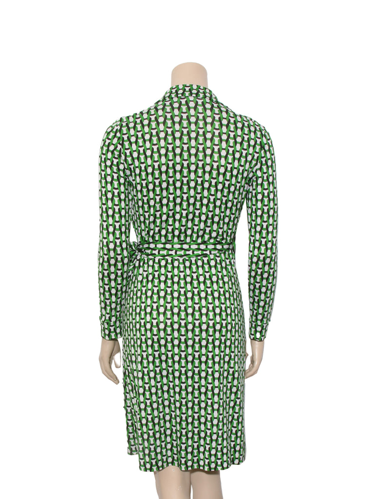 DVF Printed Silk Wrap Dress