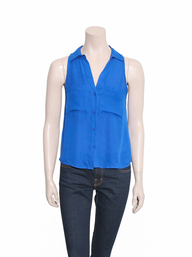 Chelsea Flower Silk Sleeveless Blouse