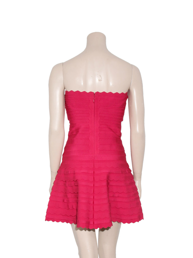 Herve Leger Scalloped Phoebe Bandage Dress