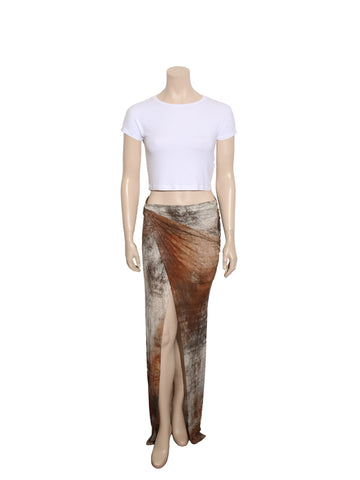 Helmut Lang Printed Maxi Skirt