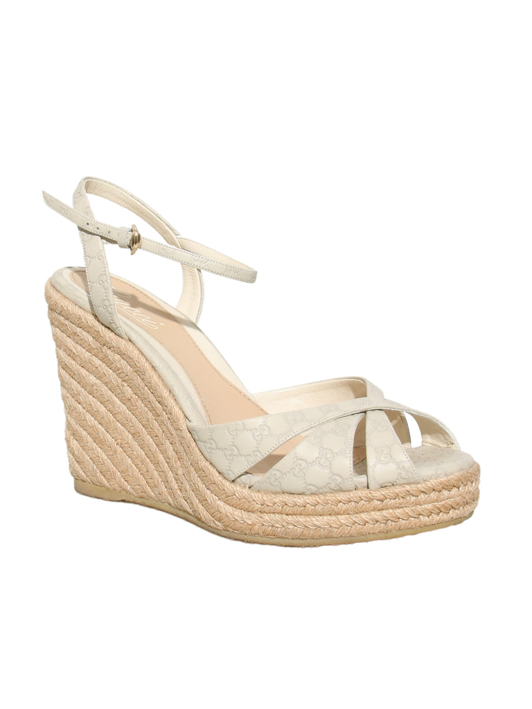 Guccissima Leather Wedges