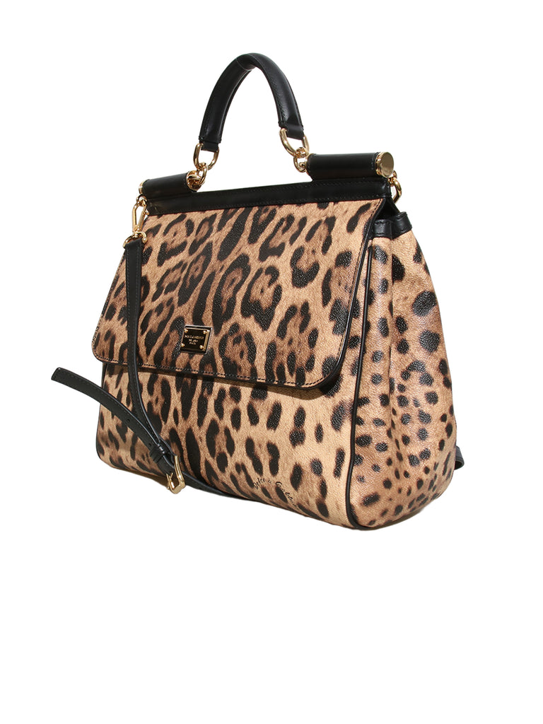 Dolce & Gabbana Miss Sicily Leopard Print Bag