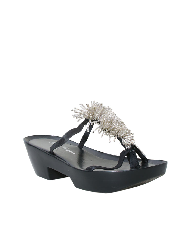Robert Clergerie Beaded Platform Sandals