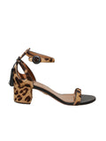 Aquazzura Ponyhair Leopard Sandals