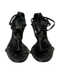 Thomas Wylde Suede Embellished Wedge Sandals