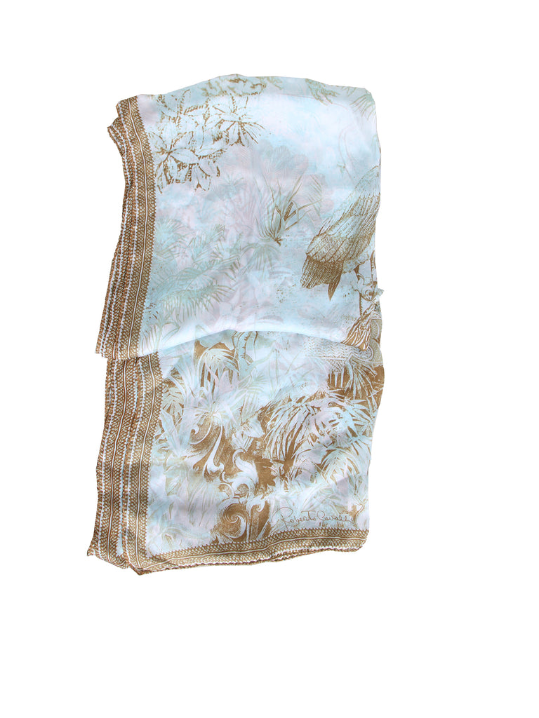 Roberto Cavalli Printed Silk Chiffon Scarf