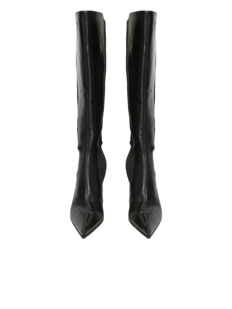 Dolce & Gabbana Pointed Leather Boots