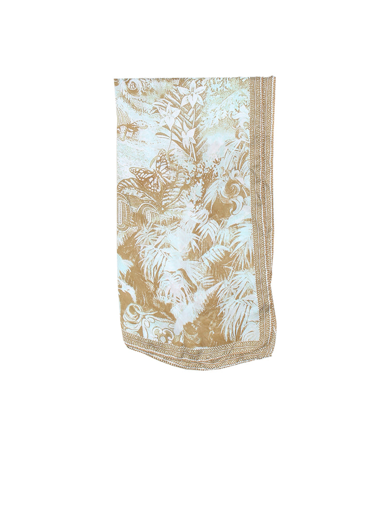 Roberto Cavalli Printed Silk Chiffon Scarf