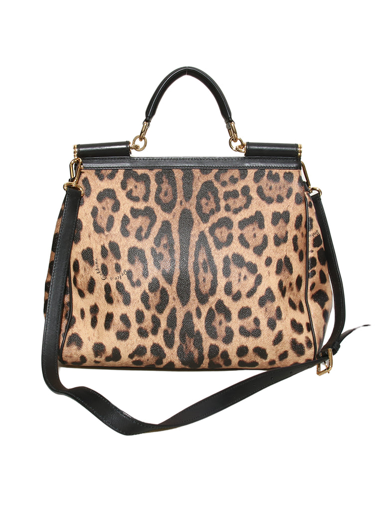 Dolce & Gabbana Miss Sicily Leopard Print Bag