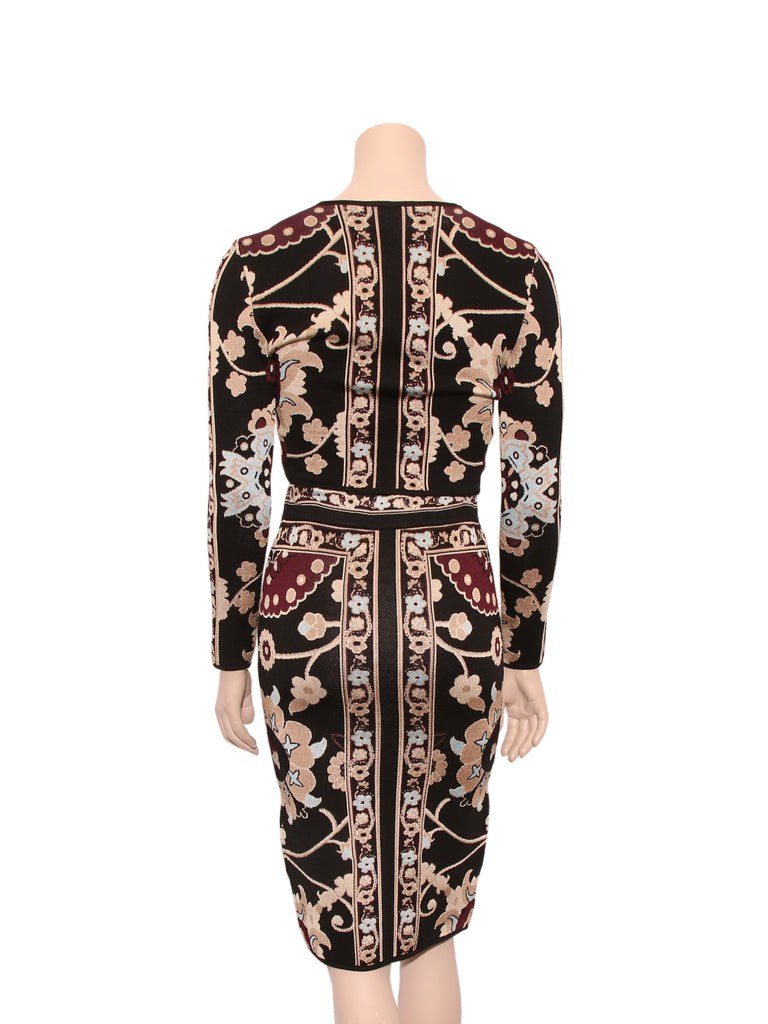 Ronny Kobo Printed Knit Skirt