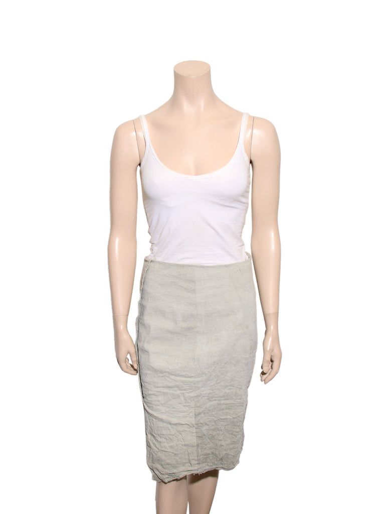 Donna Karen Crinkle Pencil Skirt