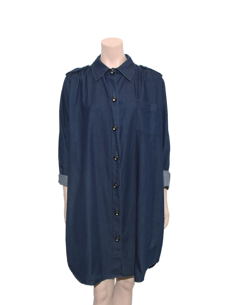 Lanvin Acne Denim Shirt Dress