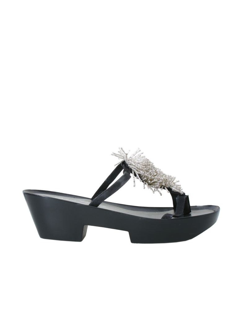 Robert Clergerie Beaded Platform Sandals