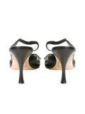 Manolo Blahnik Pointed Bow Slingback Heels