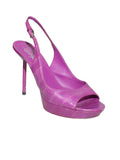YSL Eel Skin Slingback Sandals